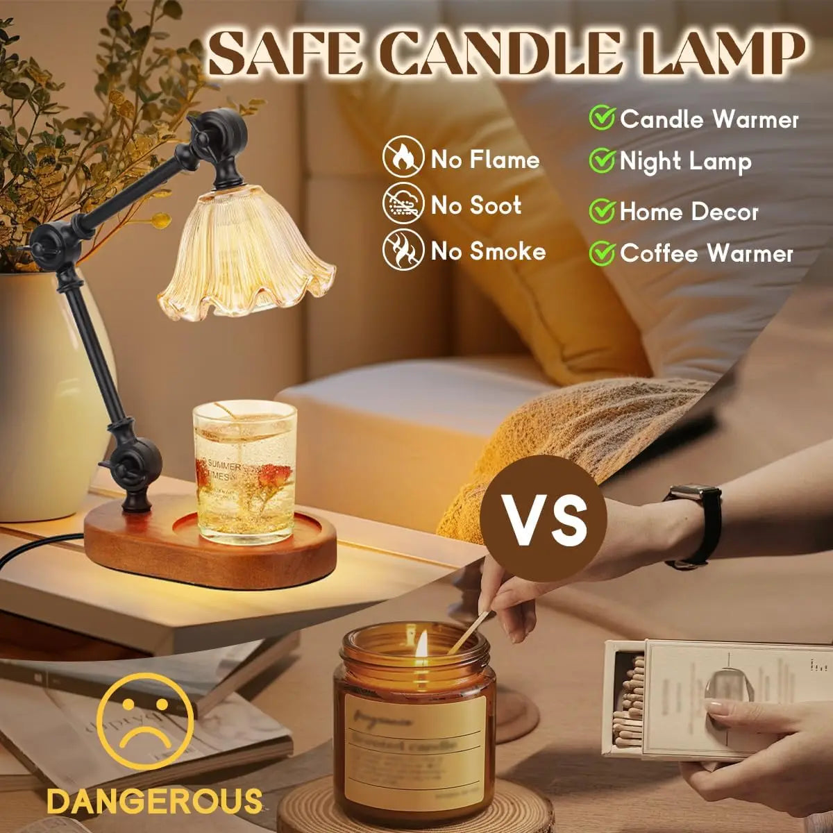 Candle Warmer Lamp Adjustable Dimmable