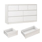 White/Black Dresser with High Gloss Drawers