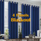 4PCS Blackout Curtains for Bedroom or Living Room